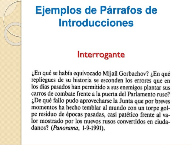 Exposición parrafo introduccion