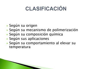 Tipos de Polimerización