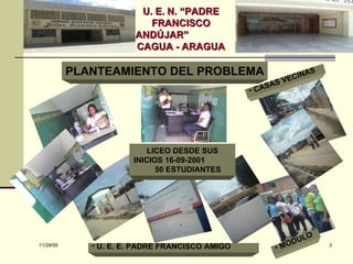 <ul><li>MODULO </li></ul><ul><li>CASAS VECINAS </li></ul><ul><li>U. E. E. PADRE FRANCISCO AMIGO </li></ul>LICEO DESDE SUS ...