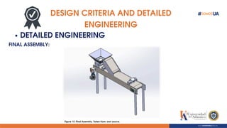 DESIGN CRITERIA AND DETAILED
ENGINEERING
DETAILED ENGINEERING
FINAL ASSEMBLY:
Figure 15. Final Assembly. Taken from: own source.
 