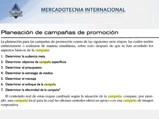 MERCADOTECNIA INTERNACIONAL 
 