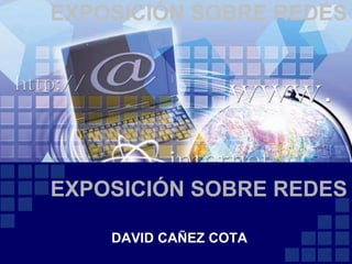 EXPOSICIÓN SOBRE REDES       EXPOSICIÓN SOBRE REDES DAVID CAÑEZ COTA 