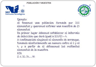 POBLACIÓN Y MUESTRA
 