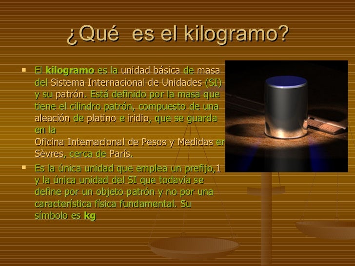 KILOGRAMO