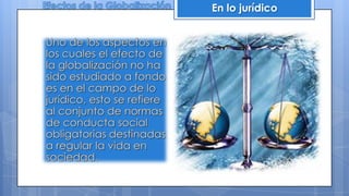 En lo jurídico
 