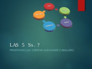 LAS 5 Ss . ?
PRESENTADO por: CRISTIAN ALEXANDER CABALLERO
 
