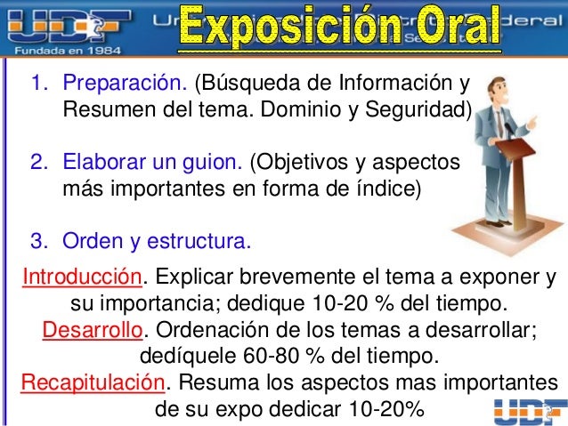 Negociación y Exposición oral