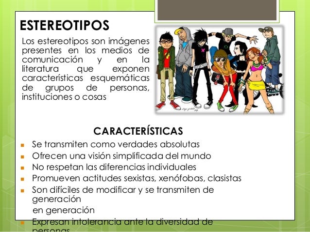 La Difusión De Los Estereotipos En Los Medios De Comunicación