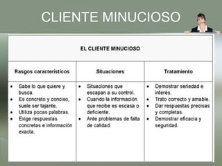 CLIENTE MINUCIOSO