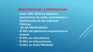 Análisis Integral de la Privatización en el Sector Eléctrico Peruano ...