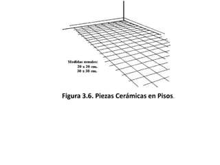 Figura 3.6. Piezas Cerámicas en Pisos.
 