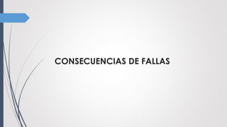 CONSECUENCIAS DE FALLAS
 