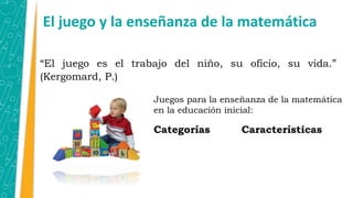 La enseñanza de la matemática en el nivel inicial y las matemáticas en ...