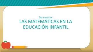 La enseñanza de la matemática en el nivel inicial y las matemáticas en ...