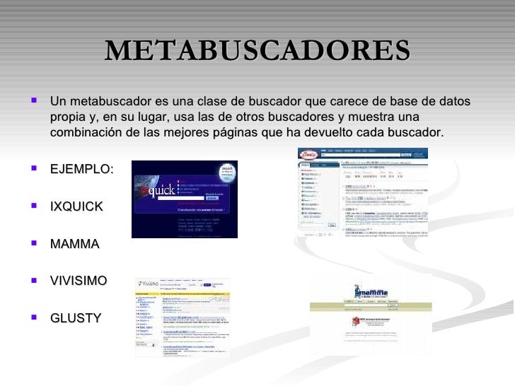 Resultado de imagen para ejemplo de metabuscador