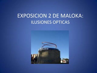 EXPOSICION 2 DE MALOKA:
    ILUSIONES OPTICAS
 