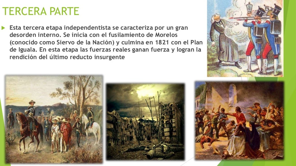 tercera parte de la independencia de mexico