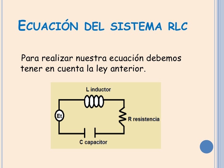 Ecuación Diferencial de un Circuito RLC
