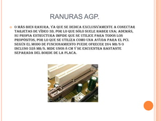 REGISTROS.Los registros más importantes son: el registro acumulador (ACC), que almacena los resultados de las operaciones aritméticas y lógicas; el registro de estado (PSW,que contiene los indicadores de estado del sistema (lleva dígitos, desbordamientos, etc.); el registro de instrucción (RI), que contiene la instrucción que está siendo procesada actualmente; el contador ordinal (OC o PC por Contador de Programa), que contiene la dirección de la siguiente instrucción a procesar; el registro del búfer, que almacena información en forma temporal desde la memoria.