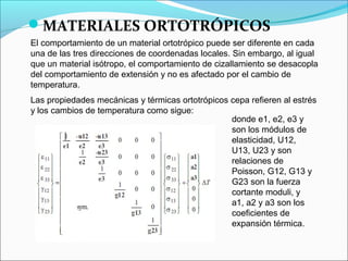 Qué es un material Isotrópico, Anisotrópico y Ortotrópico
