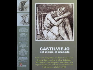 Colección fotográfica de Francisco Javier García Bueso sobre la obra del pintor “Castilviejo” con imágenes tomadas en la exposición que se celebra en el Museo de Salamanca, abril de 2008 
