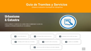 Guia de Tramites y Servicios
Gobierno Autonomo municipal de Colcapirhua
 