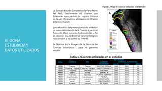 ESTIMACION DE CURVAS DE DURACION DE CAUDAL SINTETICA MEDIANTE LA APLICACION DE ECUACIONES EMPIRICAS EN LOS RIOS DEL NORTE DEL PERU