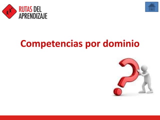 Competencias por dominio
 