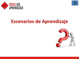 Escenarios de Aprendizaje
 
