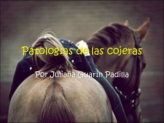 Patologías de las cojeras
Por Juliana Guarín Padilla

 