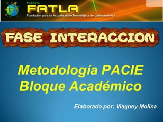Metodología PACIE
Bloque Académico
       Elaborado por: Viagney Molina
 