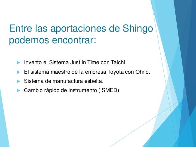 filosofía de Shigeo Shingo
