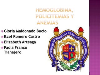  Gloria Maldonado Bucio
 Itzel Romero Castro
 Elizabeth Arteaga
 Paola Franco
  Tianajero
 
