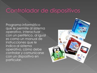 Organiza los archivos en diversos dispositivos de almacenamiento.