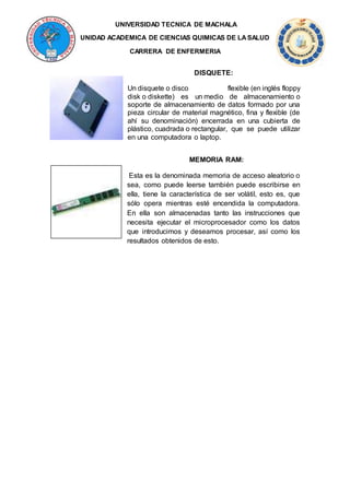 Exposicion de informatica grupo #1 | DOCX