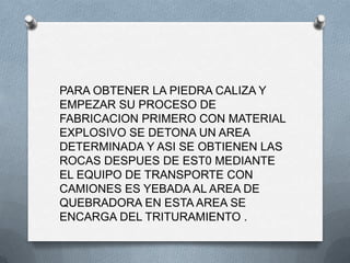Exposicion de la cal | PPT | Descarga Gratuita