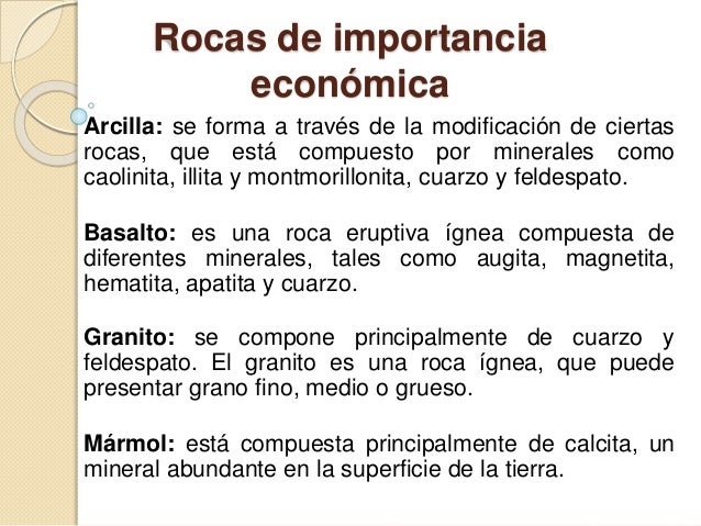 Exposicion de las rocas