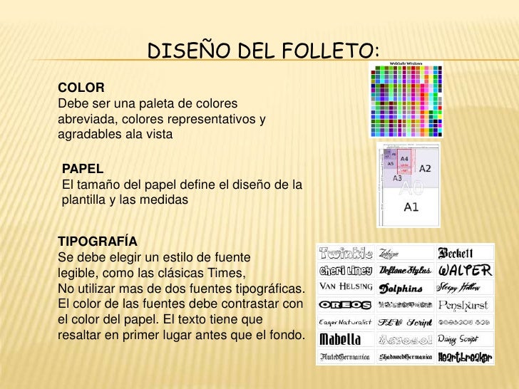 Exposicion del folleto