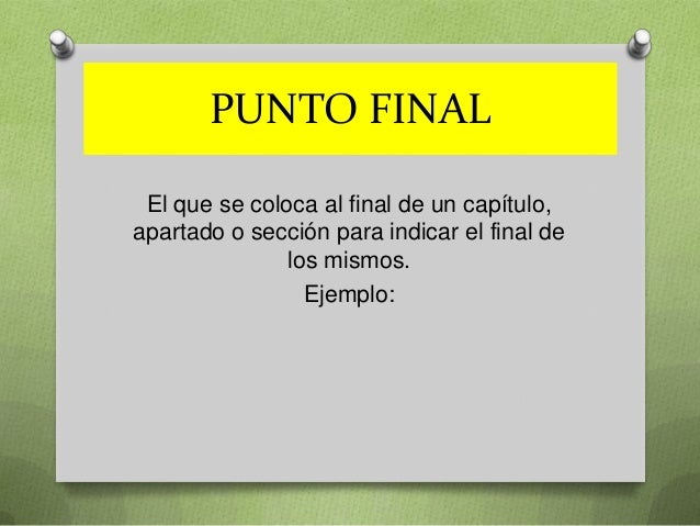 Exposicion del punto