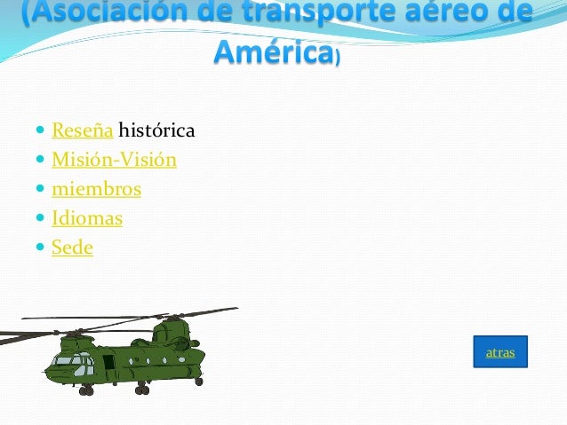 Resultado de imagen para ASOCIACIÓN DE TRANSPORTE AÉREO DE AMÉRICA