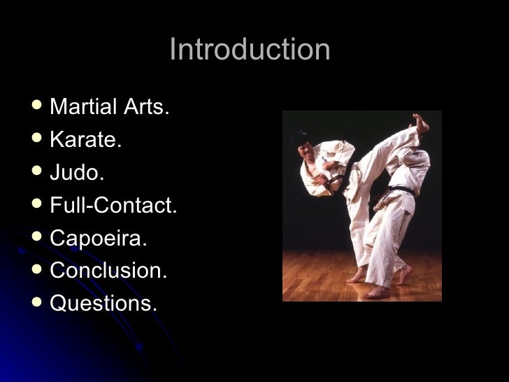 write an essay about martial arts