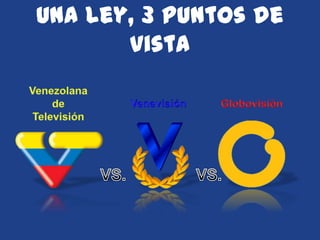 Una ley, 3 puntos de
       vista
 