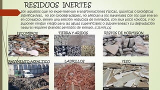 Tierra Inerte manejo de residuos solidos y separacion en la fuente | PDF