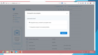 Compartir carpeta Dropbox 
 