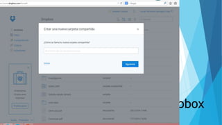 Compartir carpeta Dropbox 
 