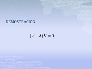 DEMOSTRACION


         (A    )K   0
 