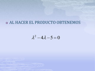    AL HACER EL PRODUCTO OBTENEMOS


              2
                  4   5 0
 