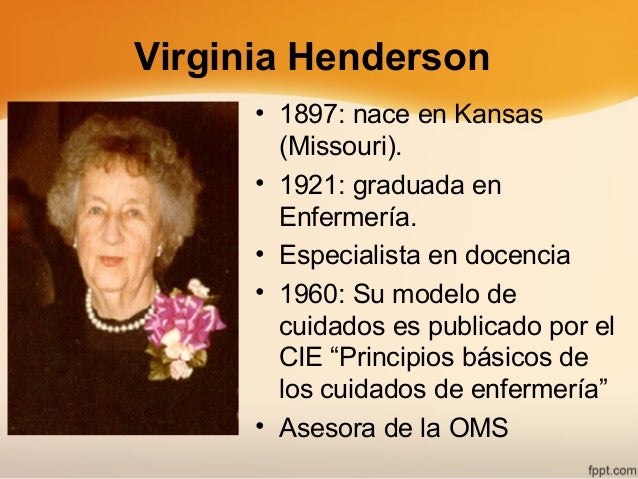 Modelo de cuidados de Virginia Henderson