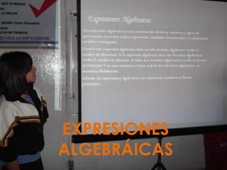 EXPRESIONES ALGEBRÁICAS 