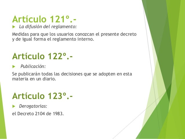 Exposiciones economia ambiental leyes y decretos